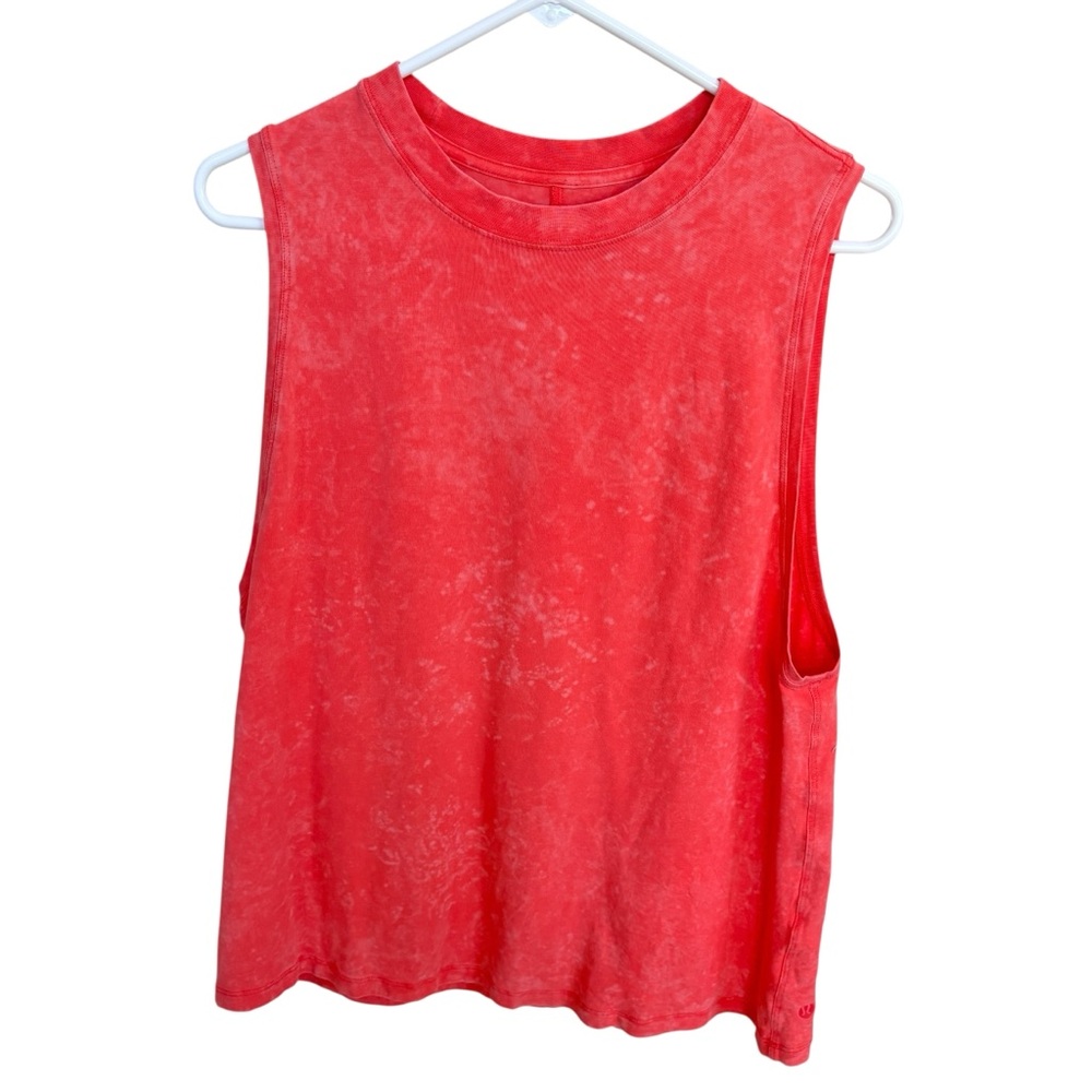 Lululemon All Yours Tank Cloud Wash Orange M/L